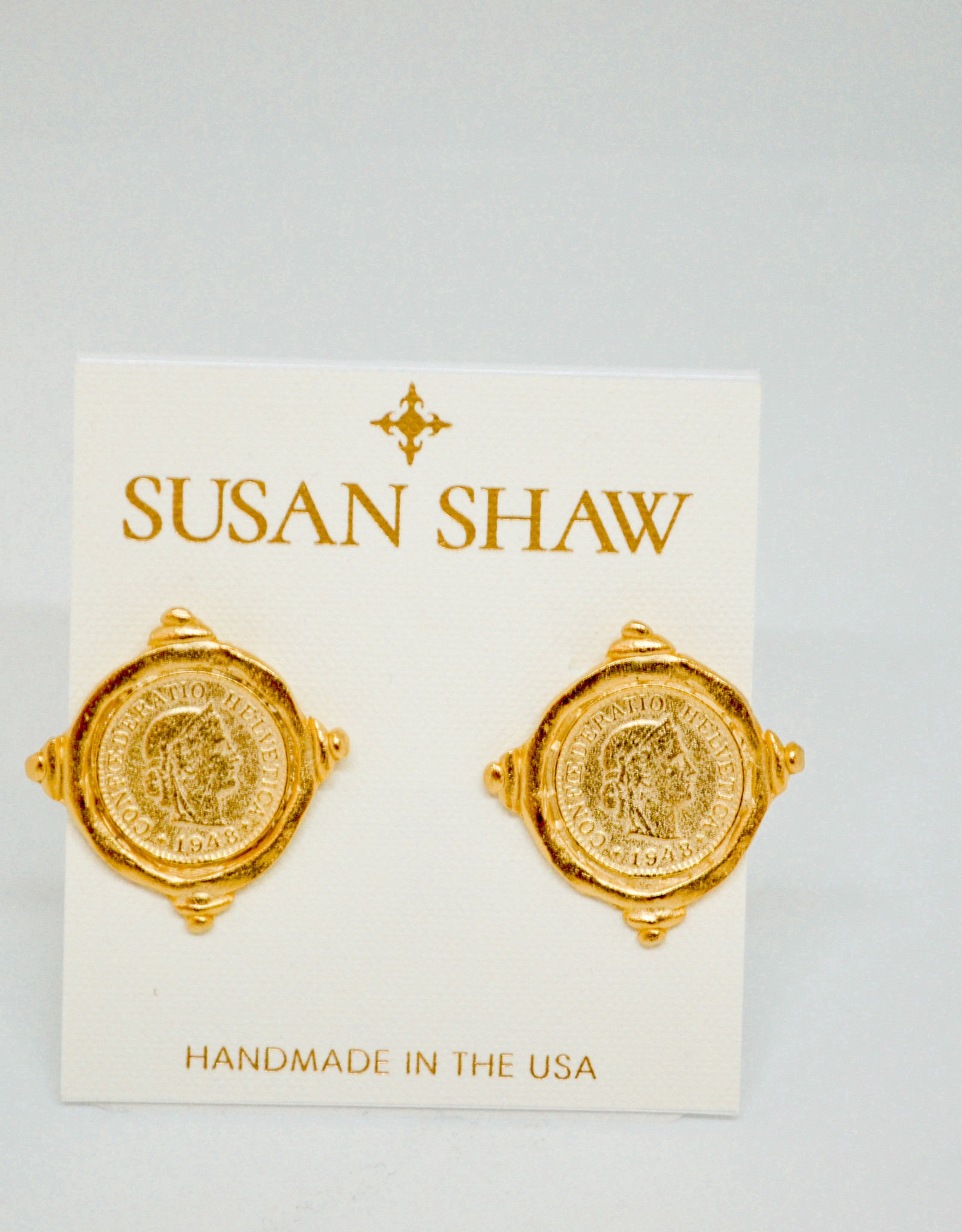 Susan Shaw Coin Earrings