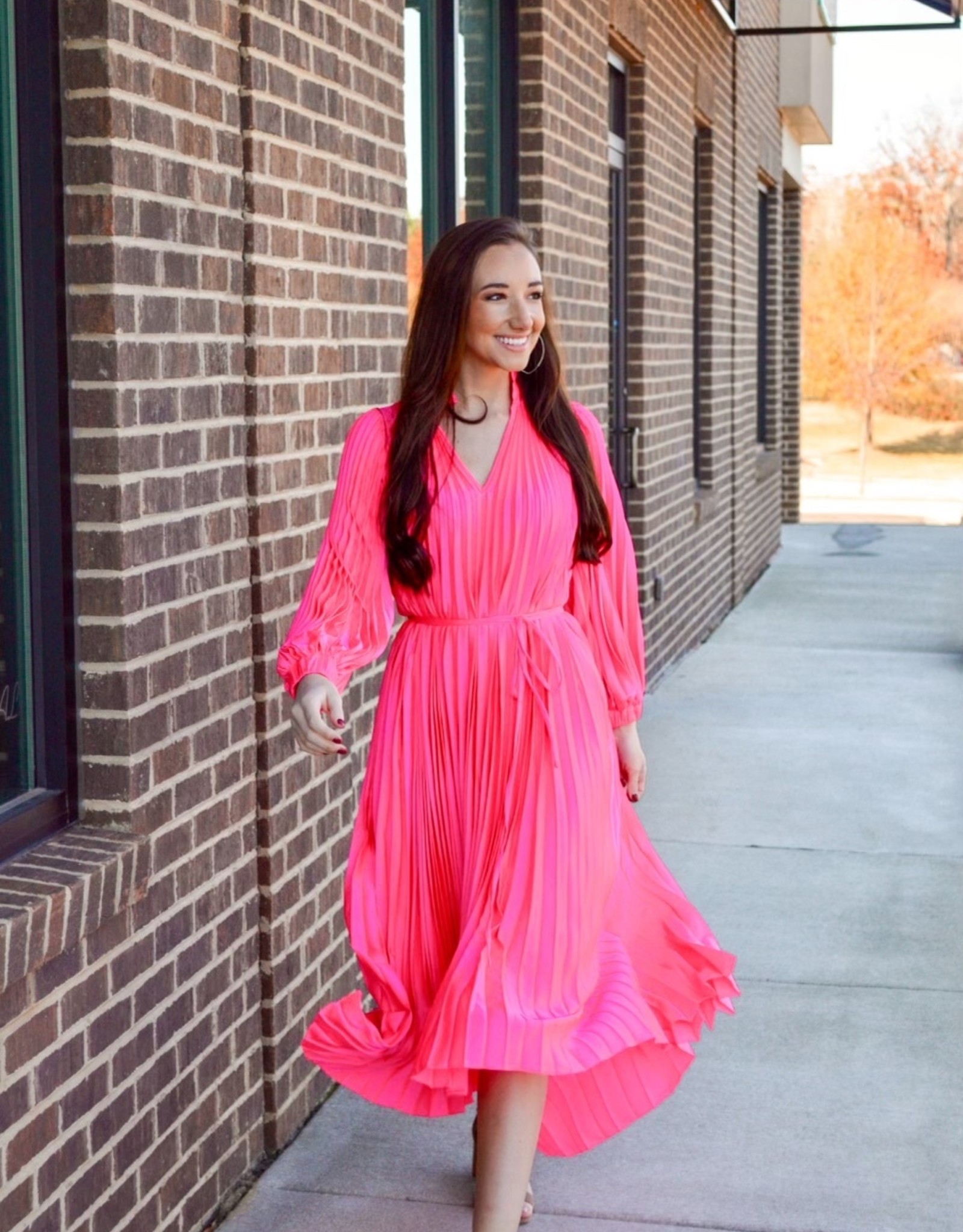 Crosby Mollie Pink Leah Dress