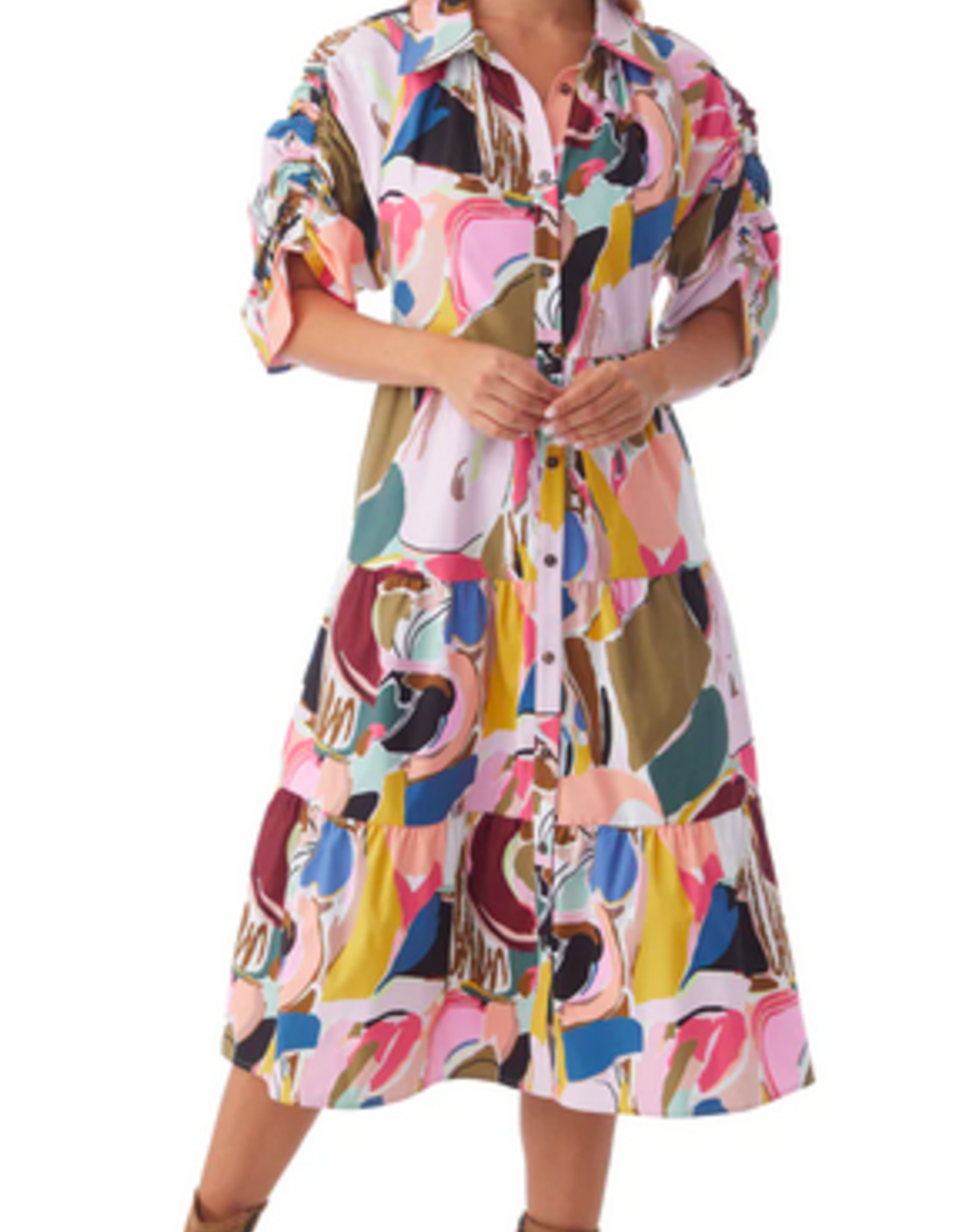 Crosby  Abstract Whit Dress