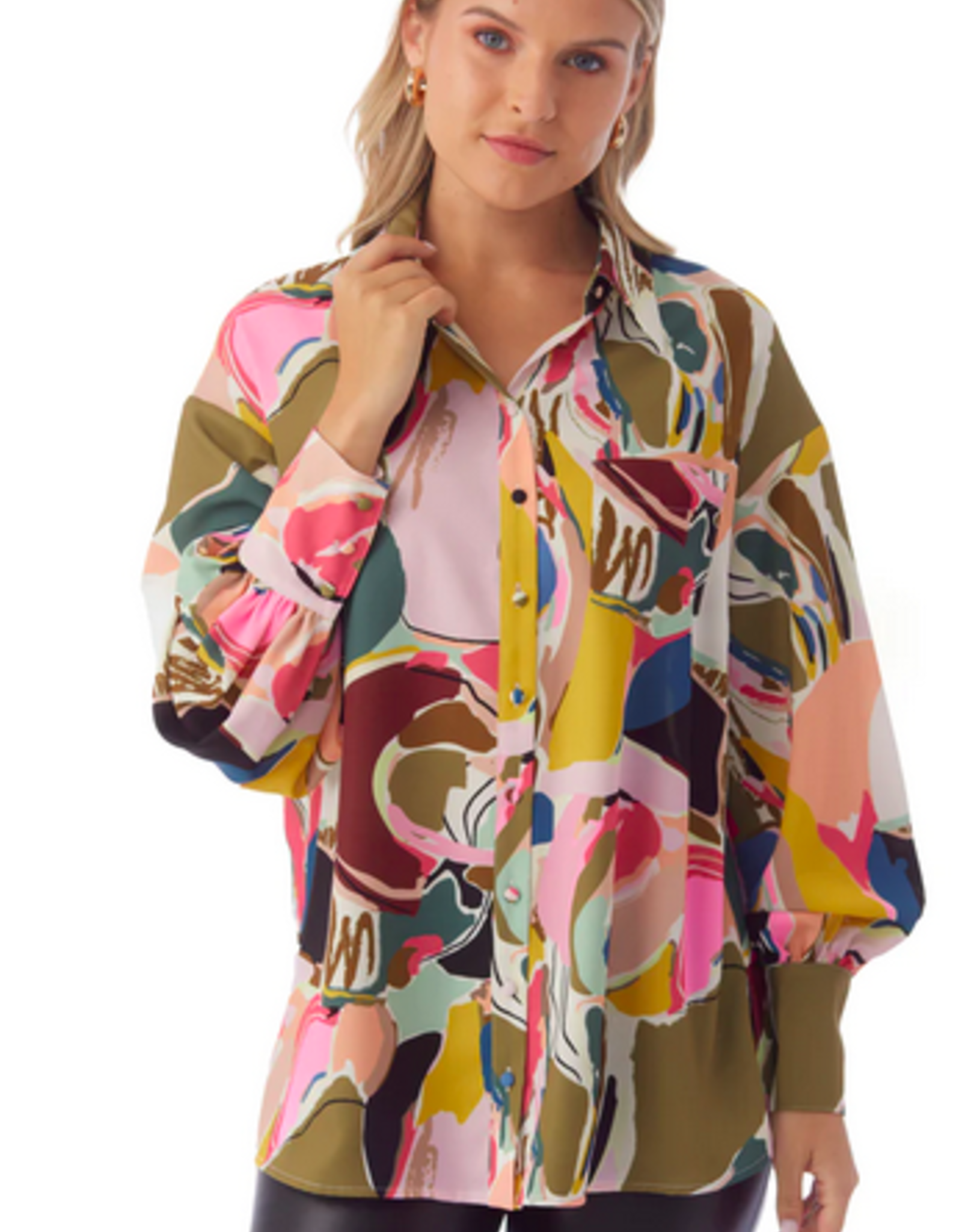 Crosby Abstract Mignonne Top