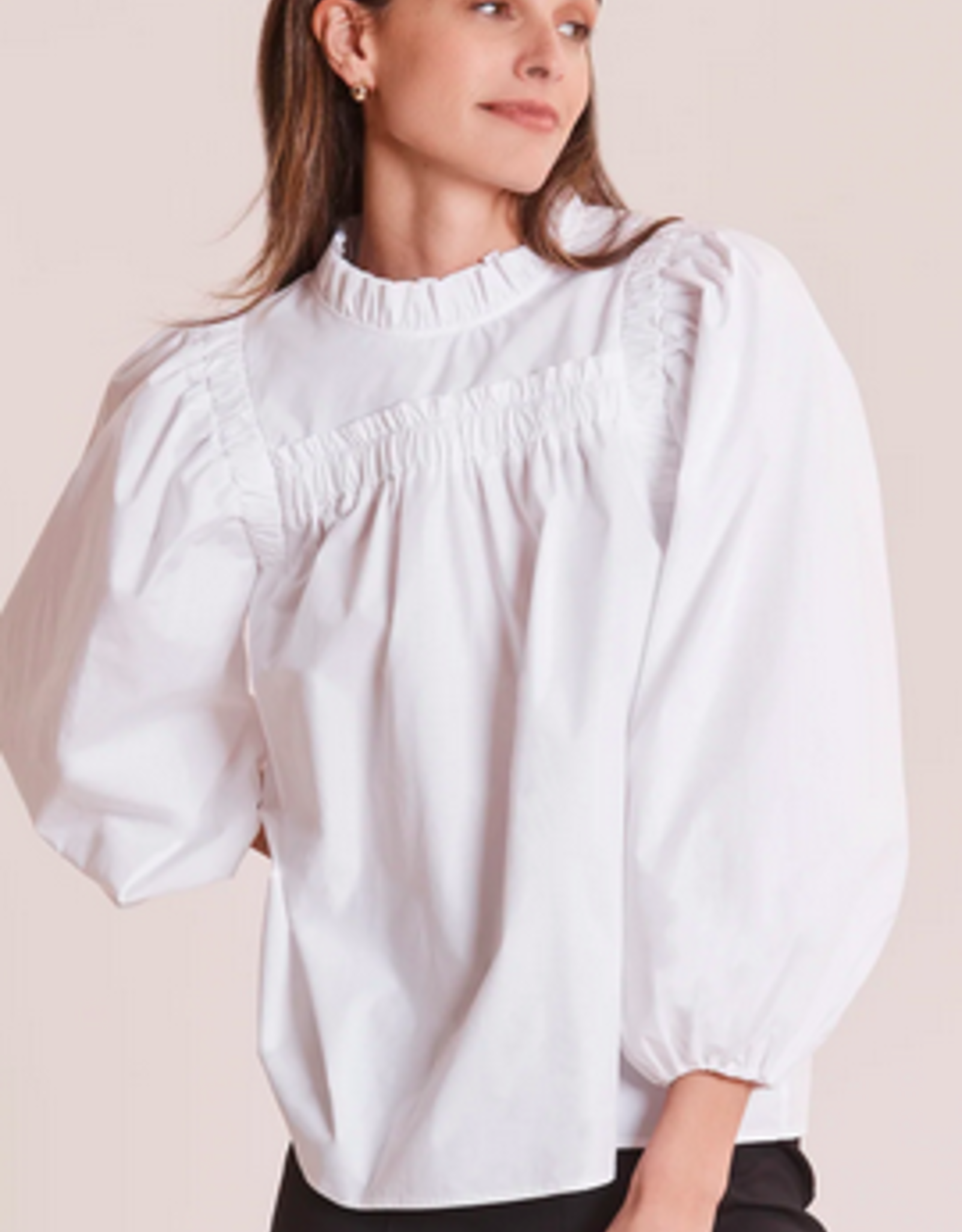 Tyler Boe White Ella Blouse