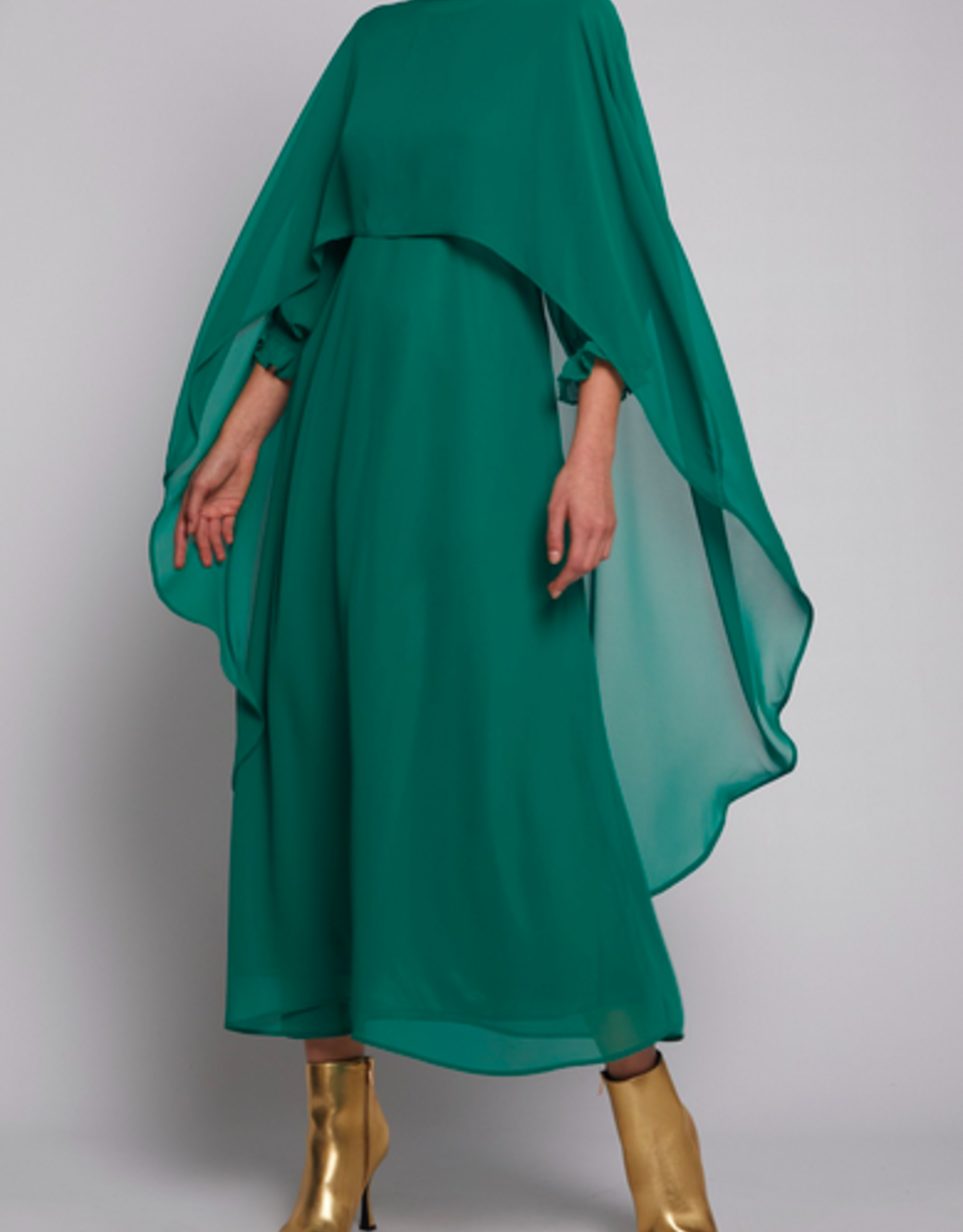 Vilagallo Green Chifon Dress