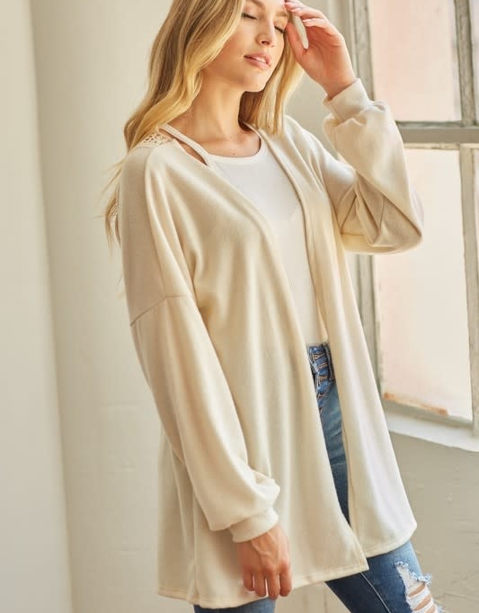 crochet open cardigan