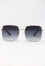 Priv Valencia Oversized Sunglasses - Rose Gold/Black