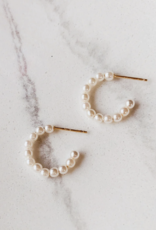 Oh So Lovely Oh So Lovely- Amelie Minimalist Pearl Hoop