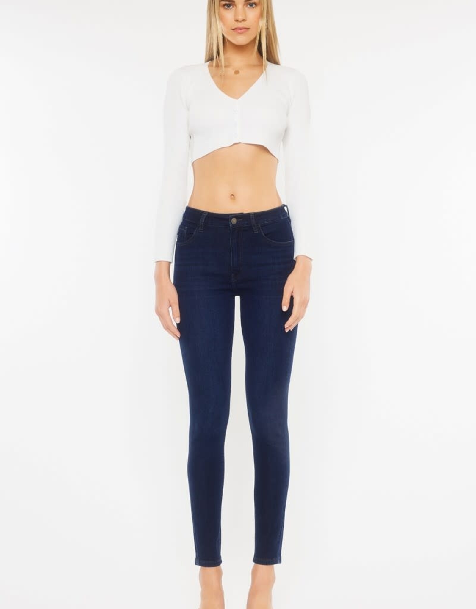 Miss Bliss High Rise Super Skinny Jean- Super Dark