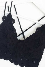 Miss Bliss Lace Bralette- Black