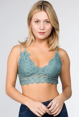 Miss Bliss Lace Bralette- Misty Rose