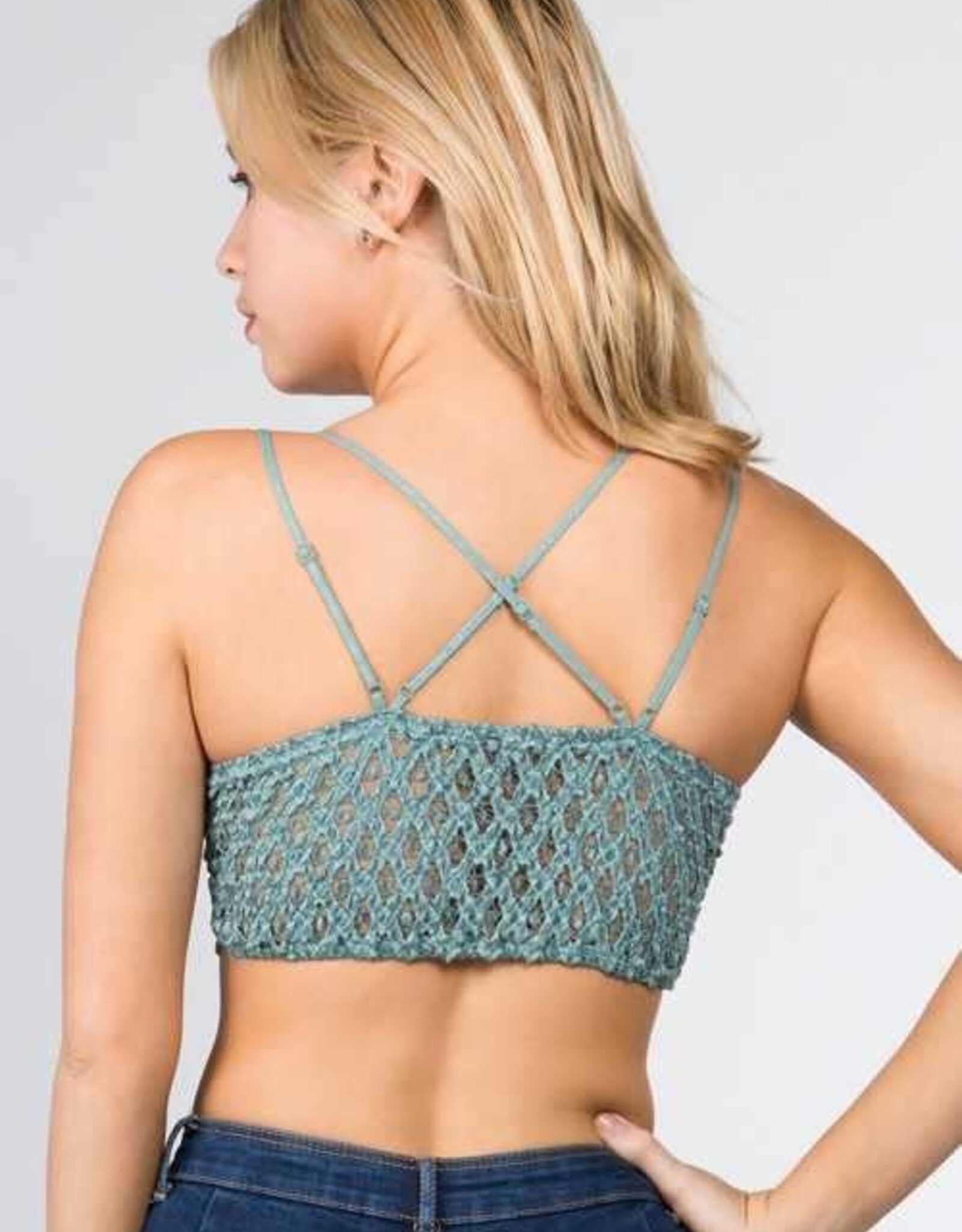 Miss Bliss Lace Bralette- Misty Rose