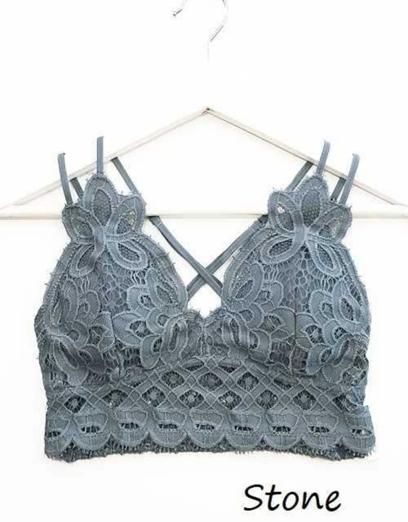 Miss Bliss Lace Bralette- Stone