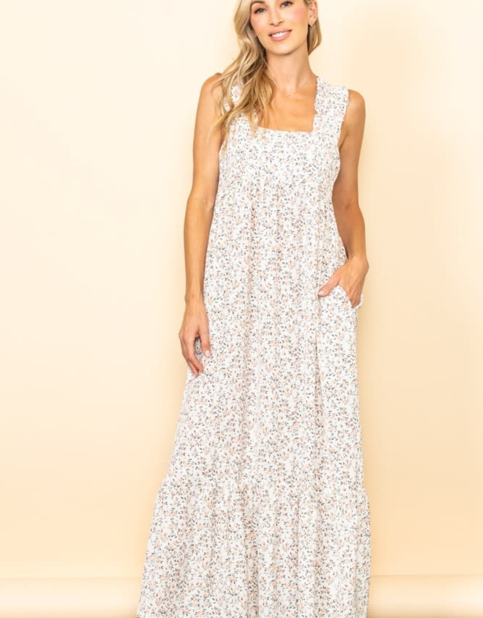 Miss Bliss Daytime Floral Maxi-Cream