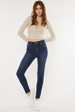 Miss Bliss High Rise Basic Ankle Skinny- Dark Wash