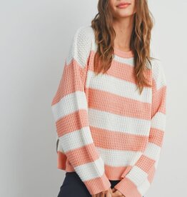 Miss Bliss Honeycomb Striped Crew