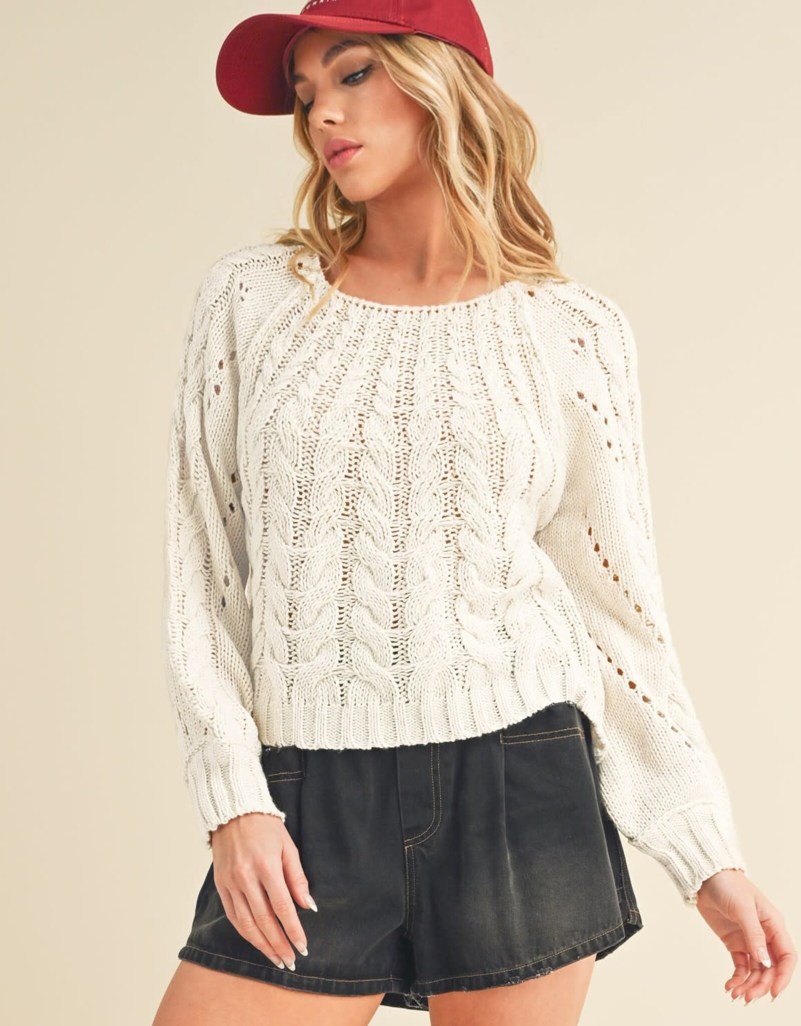 Miss Bliss Tally Sweater-