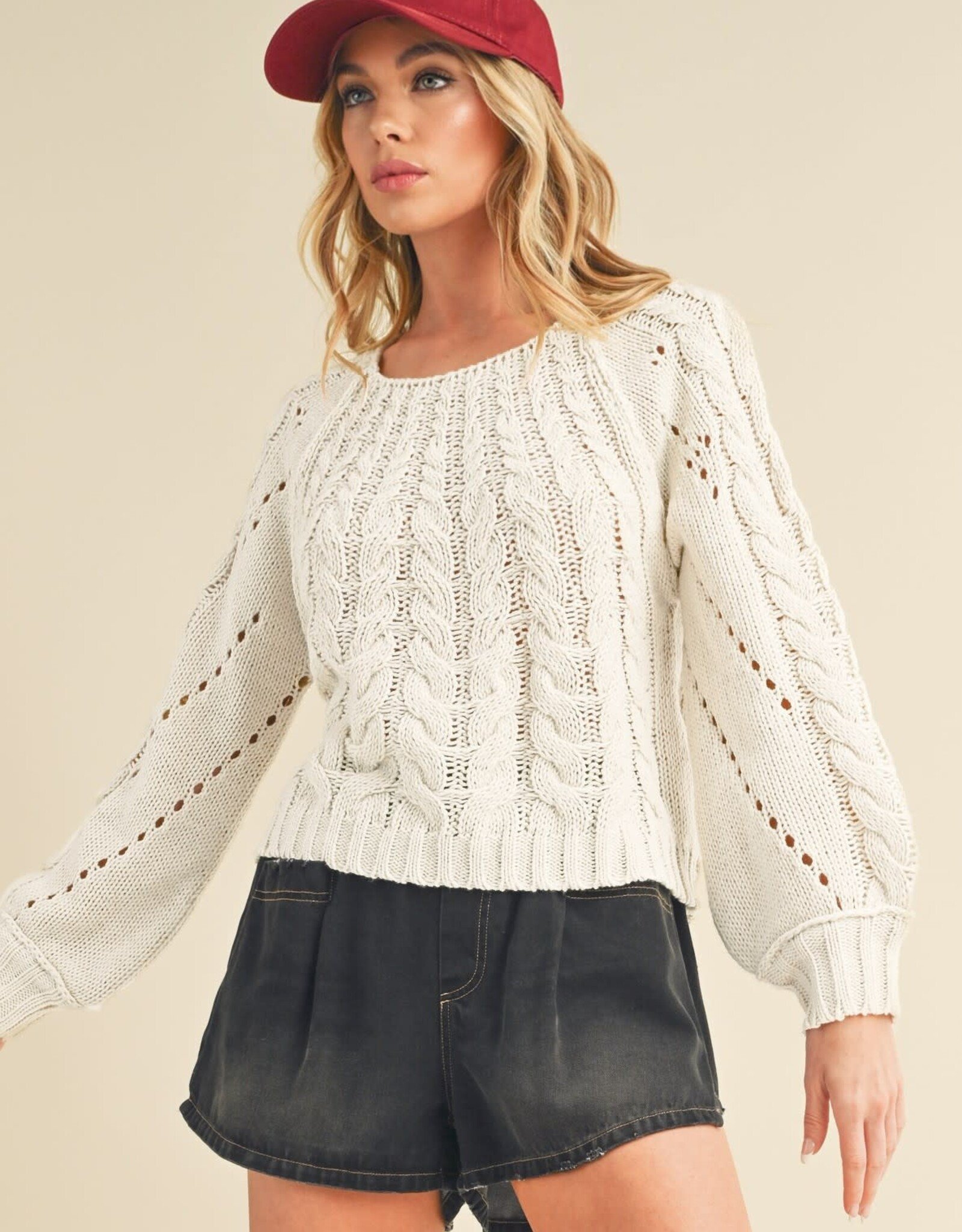 Miss Bliss Tally Sweater-