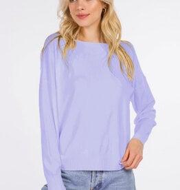 Miss Bliss LS Pullover Sweater- Chambray
