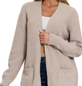 Miss Bliss Open Front Chenile Cardigan *2 Styles*