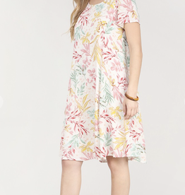 Miss Bliss Vacay-Textured Floral Dress