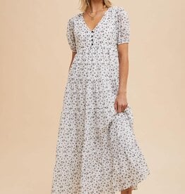 Miss Bliss Voile Tiered Floral Maxi