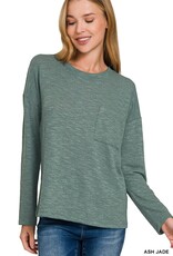 Miss Bliss Zen Slub Hacci Ls T Shirt-