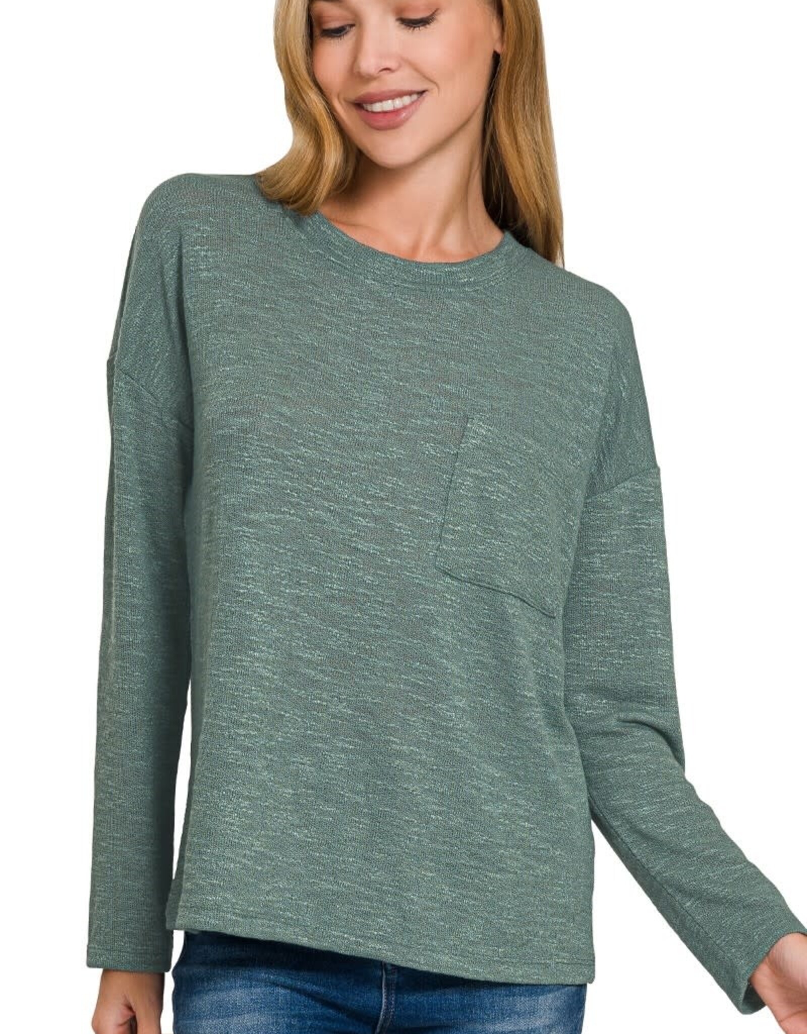 Miss Bliss Zen Slub Hacci Ls T Shirt-