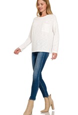 Miss Bliss Zen Slub Hacci Ls T Shirt-