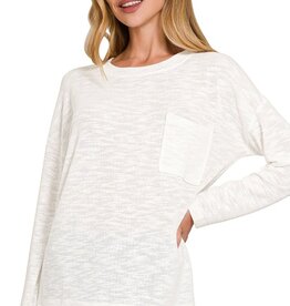 Miss Bliss Slub Hacci Long Sleeve T *3 Colours*