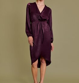 Miss Bliss Midnight Merlot Dress