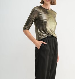 Miss Bliss Gold Metalic Knit