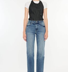 Miss Bliss KC Hr True Straight Jean-Medium Wash