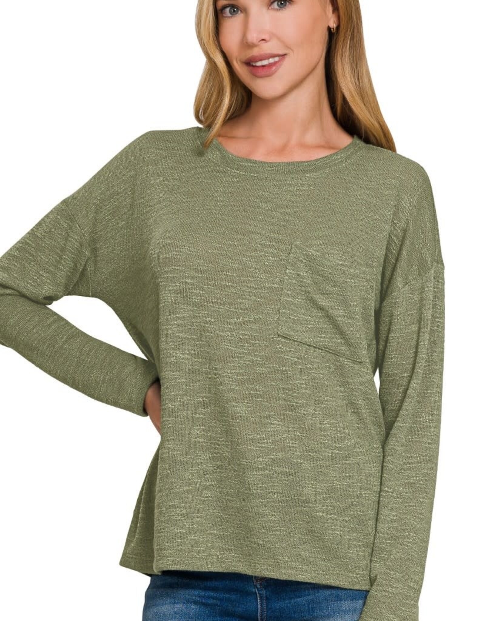 Miss Bliss Zen Slub Hacci Ls T Shirt-