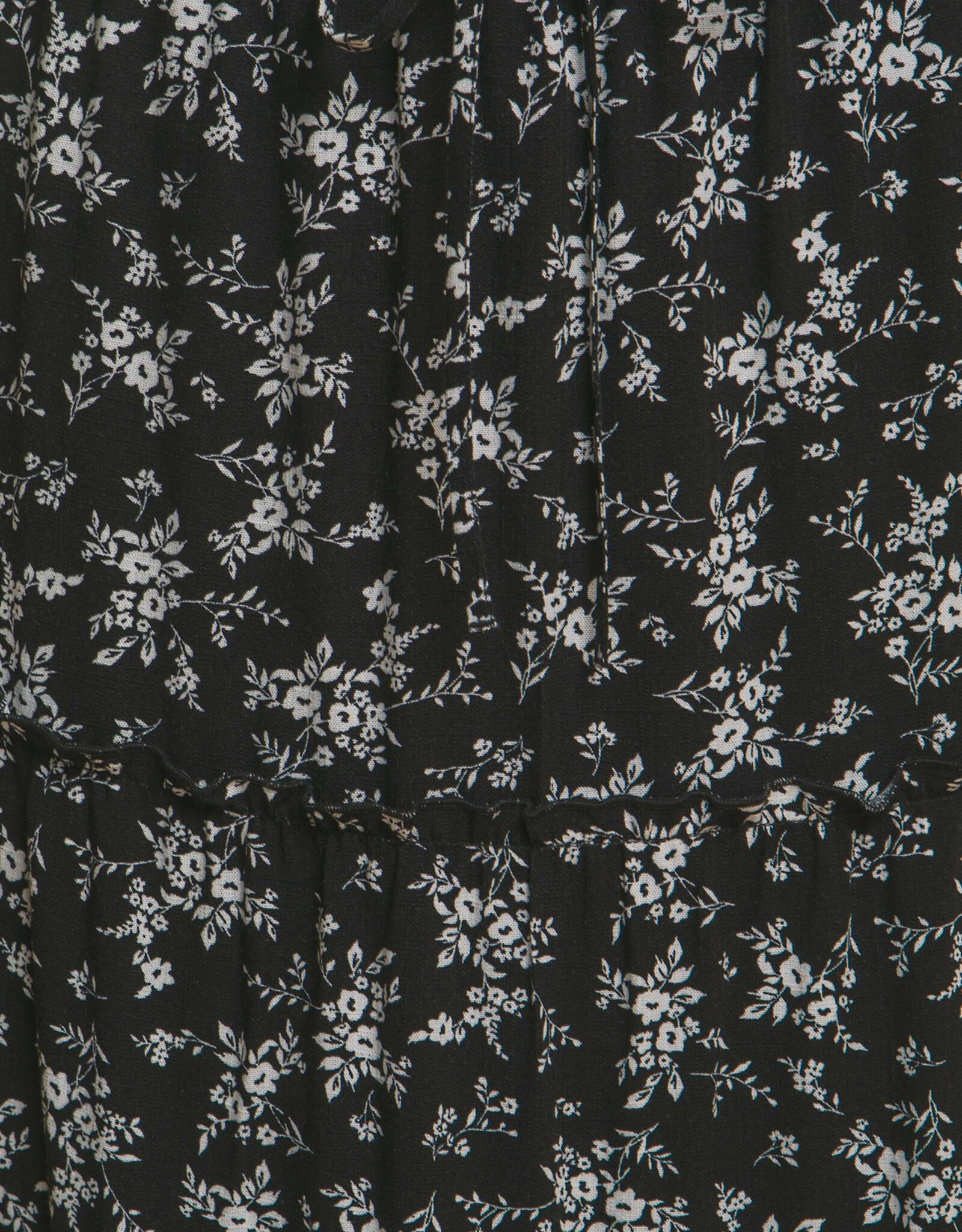 Miss Bliss LT Floral Printed Maxi Skirt-Black