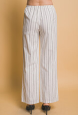 Miss Bliss LT Stripe Linen Pant-Natural