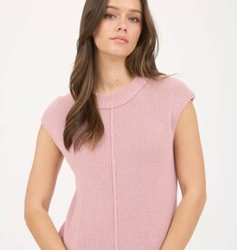 Miss Bliss Sleeveless Crewneck Sweater Knit Top-3 Styles