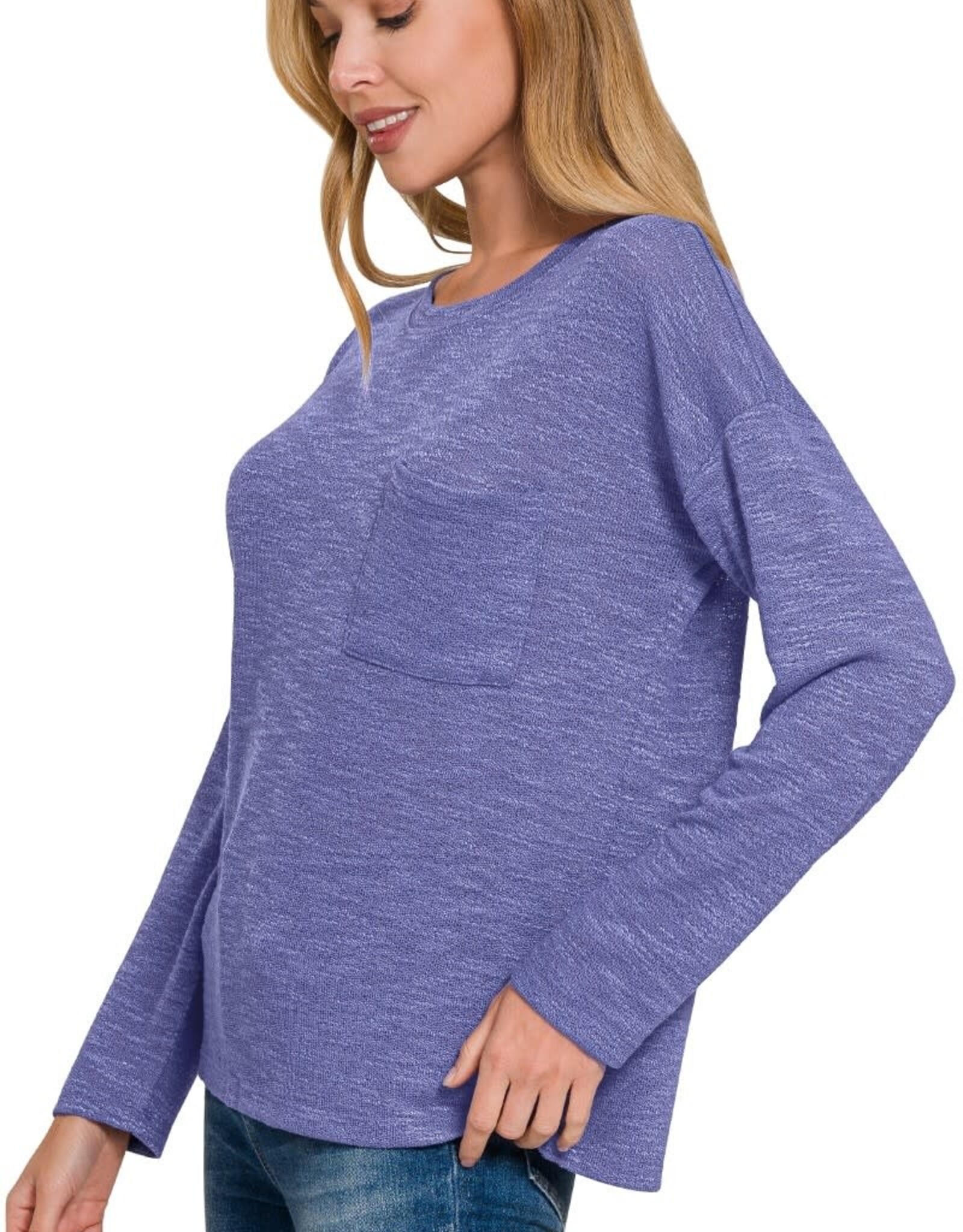 Miss Bliss Zen Slub Hacci Ls T Shirt-