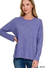 Miss Bliss Zen Slub Hacci Ls T Shirt-