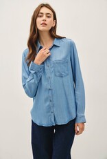 Miss Bliss BC Denim Look Longsleeve Tencel Shirt