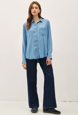 Miss Bliss BC Denim Look Longsleeve Tencel Shirt