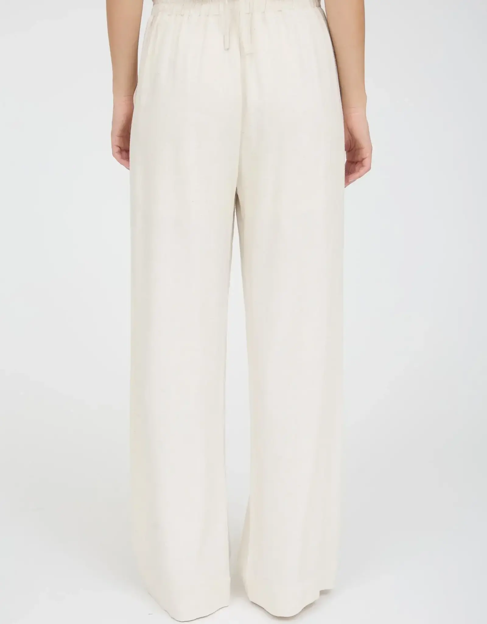Miss Bliss BC High Waist Wide Leg Linen Pants-Oat