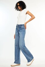 Miss Bliss KanCan High Rise Comfort 90’s Flare Jeans-Med Wash