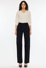 Miss Bliss KC High Rise True Straight Comfort Stretch Jean-Black