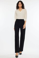 Miss Bliss KC High Rise True Straight Comfort Stretch Jean-Black