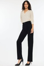 Miss Bliss KC High Rise True Straight Comfort Stretch Jean-Black