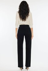 Miss Bliss KC High Rise True Straight Comfort Stretch Jean-Black