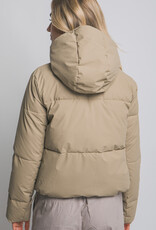 Miss Bliss LT Long Sleeve Padded Puffer Jacket-Khaki