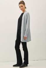 Miss Bliss BC Ultra Soft, Cozy Longsleeve Open Cardigan-H.Grey