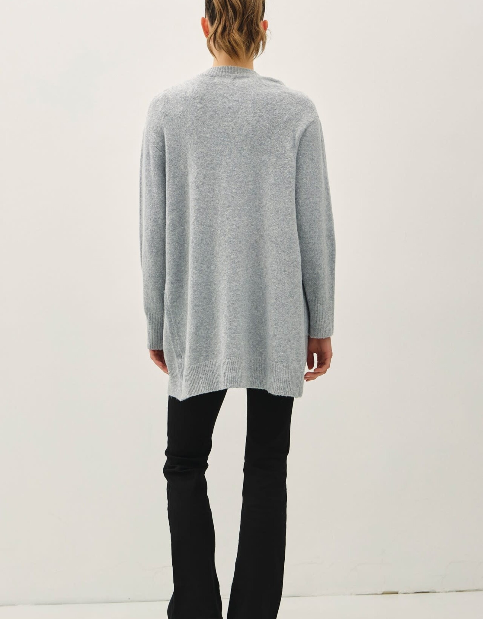 Miss Bliss BC Ultra Soft, Cozy Longsleeve Open Cardigan-H.Grey