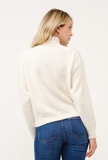 Miss Bliss Cielo Soft Turtleneck Pullover Sweater-Ivory
