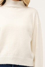 Miss Bliss Cielo Soft Turtleneck Pullover Sweater-Ivory