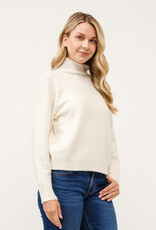 Miss Bliss Cielo Soft Turtleneck Pullover Sweater-Ivory